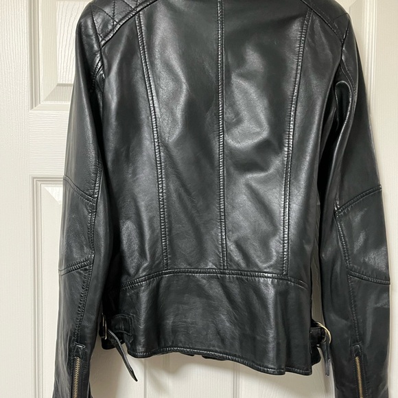 🔥Danier Genuine Lamb Leather Moto Jacket - Picture 5 of 11